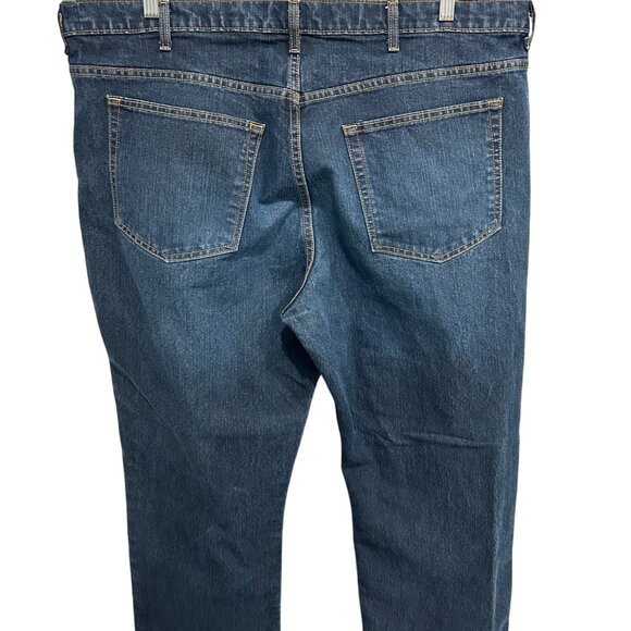 Saddlebred Big & Tall Mens Classic Straight Leg Fit Blue Denim Jeans Size 44W - Picture 2 of 10